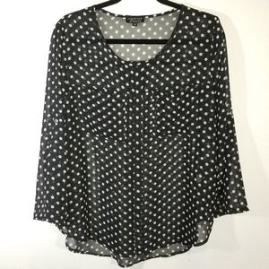 Papermoon for Stitch Fix black/white tunic XL